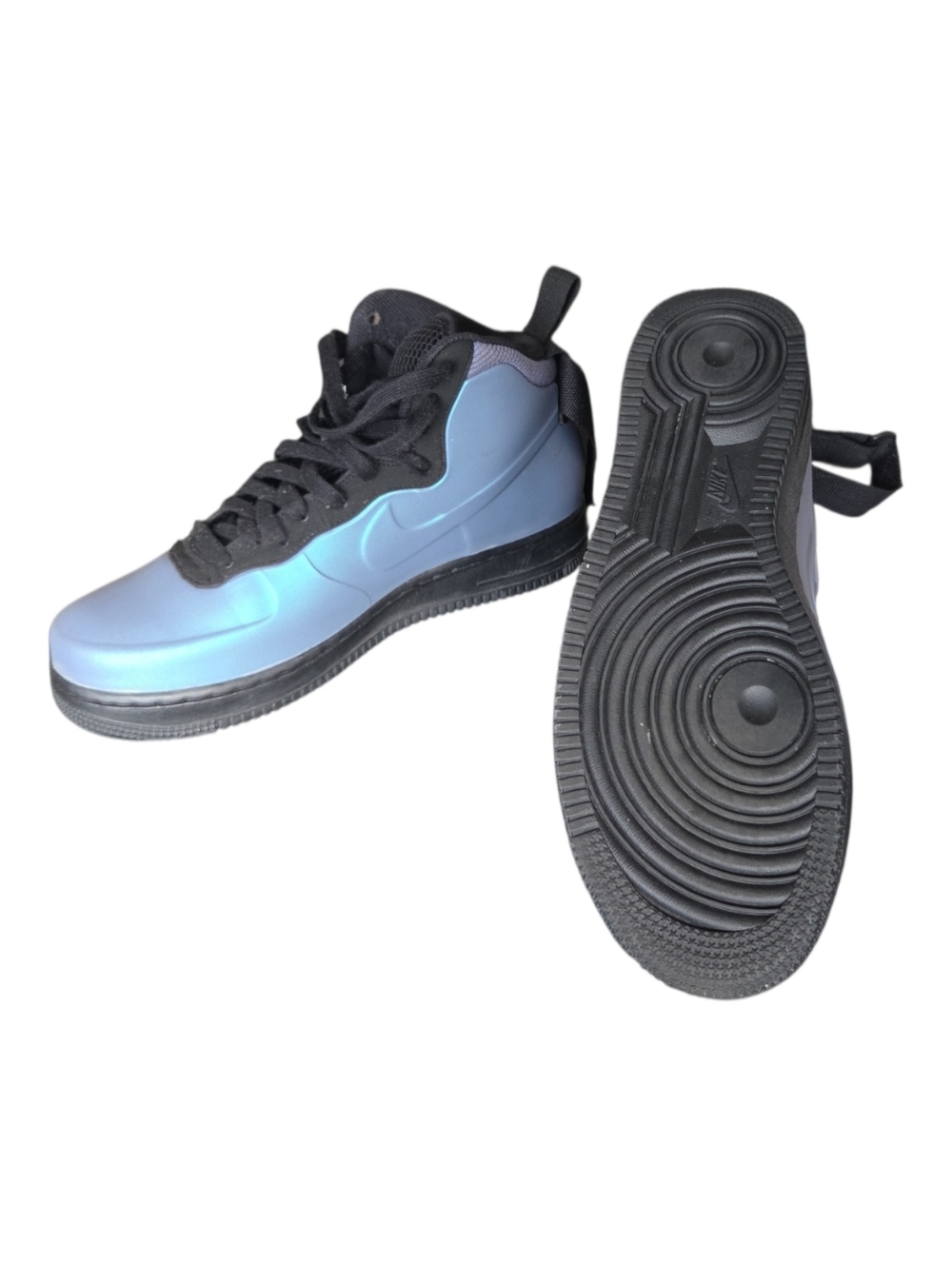 Nike Air Force 1 Foamposite Cup — Iridescent Blue-Purple with Black - Picture 4 of 7